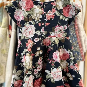Rose Bouquet Navy Kid Dress